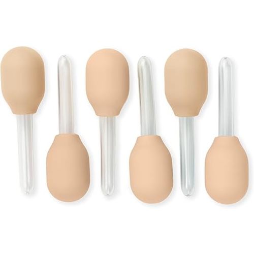 Inspire My Play 6 x Natural Liquid Droppers for Kids Crafts - Sensory Play Pipettes for Kids - Sensory Play Toys and Accessories