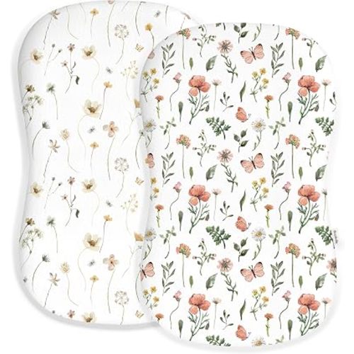 Baby Lounger Cover 2 Pack, Infant Lounger Cover,Butterfly Garden