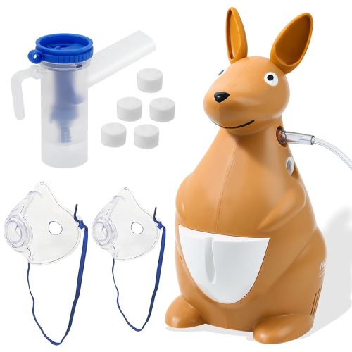Nebulizer for Kids, Kids Nebulizer Machine for Home Use, Kangaroo-Shaped Pediatric Nebulizer (Fantasy Zoo Series: JoJo), Cartoon-Inspired Design