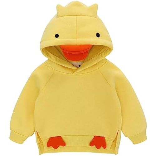 famuka Unisex Toddlers Sweatshirt Solid Colors Baby Hoodie