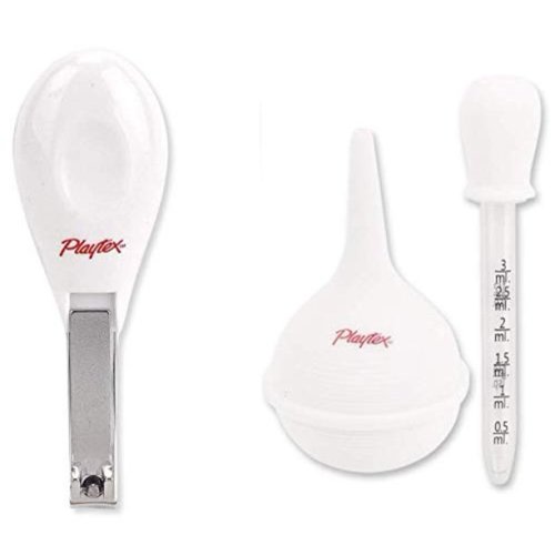 Playtex Baby 3 Piece Healthcare Kit - Nail Clipper, Nasal Aspirator and Medicine Dropper