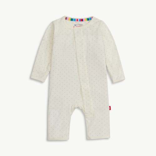 pin dot cream modal magnetic fuss free coverall – Magnetic Me