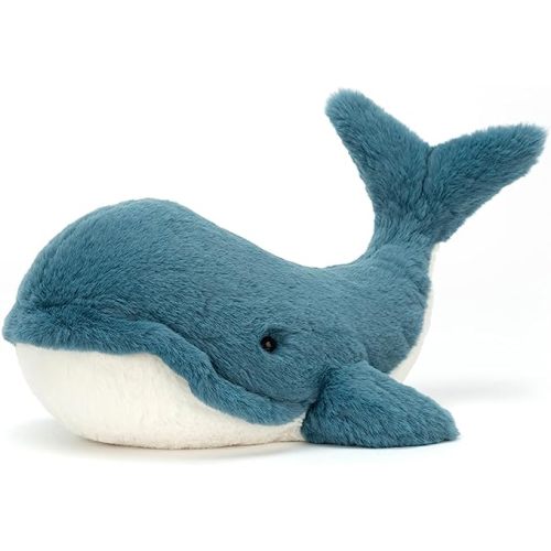 Jellycat Wally Whale Stuffed Animal, Medium 14 inches | Ocean and Sea Plush Toy | Classic Children's Gift