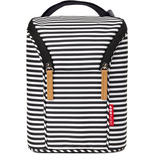 Skip Hop Baby Breastmilk Cooler Insulated Bottle Bag, Grab & Go, Chevron