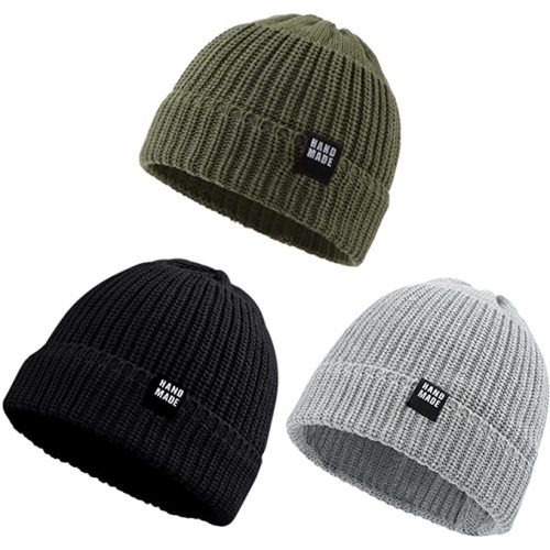 Hat/Beanie - Green/Gray/Black 3 pack, Size: 0-6m