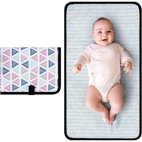 Accmor Portable Diaper Changing Pad, Waterproof Baby Changing Mat, Foldable Portable Travel Changing Pads for Baby, Triangle
