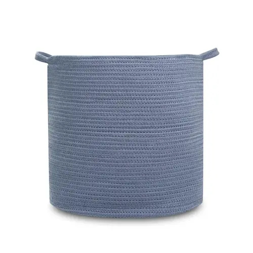 Natemia Large Woven Storage Basket (15" x 15" x 14") - Perfect Baby Registry Gift, Ideal for Blanket, Baby Toys and More