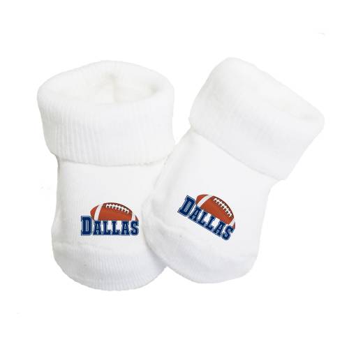 Baby Sock Toe Booties for Dallas Fans