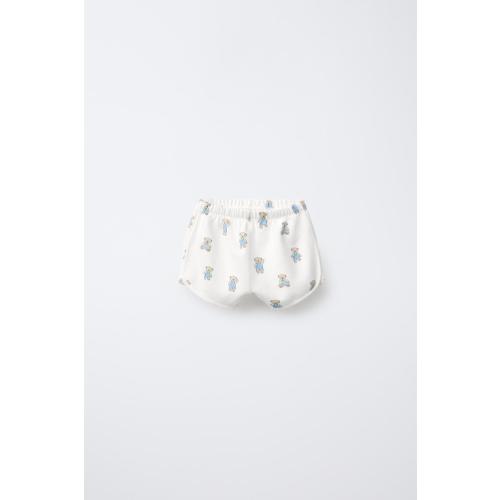 TEDDY BEAR SHORTS - Oyster-white | ZARA United States