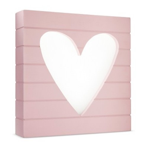 LED Light Box Heart - Cloud Island™ - Pink