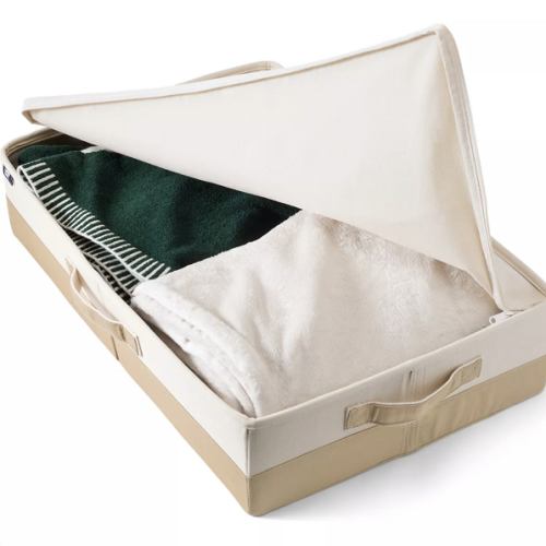 Lands’ End Canvas Under Bed Storage (Natural/Cafe Au Lait)