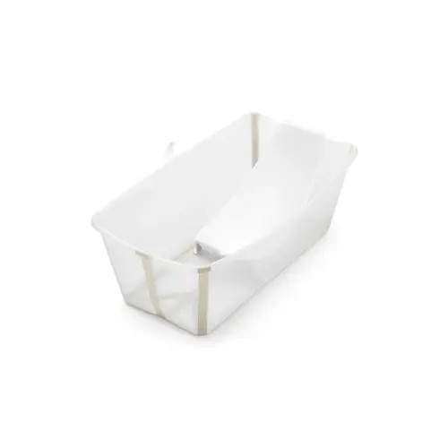 Stokke Flexi Bath® Foldable Baby Bath Tub with Temperature Plug & Infant Insert