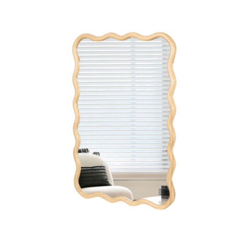Ebern Designs Solid Wood Wavy Mirror | Wayfair