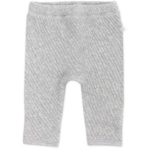 HonestBaby Matelasse Harem Pants Cozy Roomy Fit Pull on Bottoms 100% Organic Cotton for Infant Baby Boys, Girls, Unisex