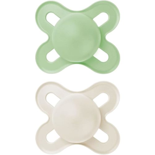 MAM Original Start Matte Baby Pacifiers 0-3 Months Newborns, BPA-Free Skin Soft Silicone Nipple, Developed with Medical Experts, Easy to Clean, 2 Count with Sterilizer Case