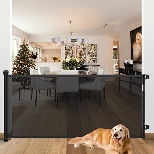 Retractable Baby Gate, 33" Tall, Extends up to 71'' Wide, Retractable Dog Gates for Stairs, Doorways, Hallways, Indoor and Outdoor