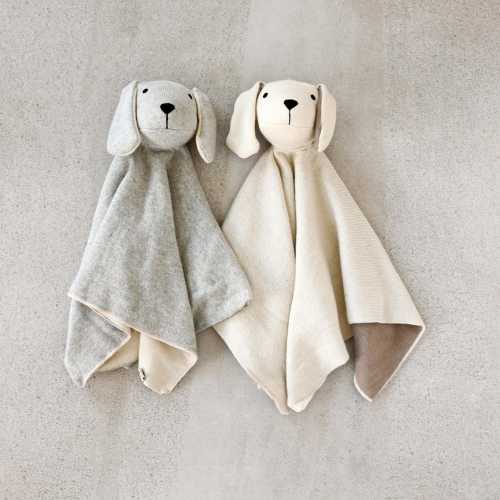 Puppy Dog Organic Baby Lovey Security Blanket Cuddle Cloth (2 colors)