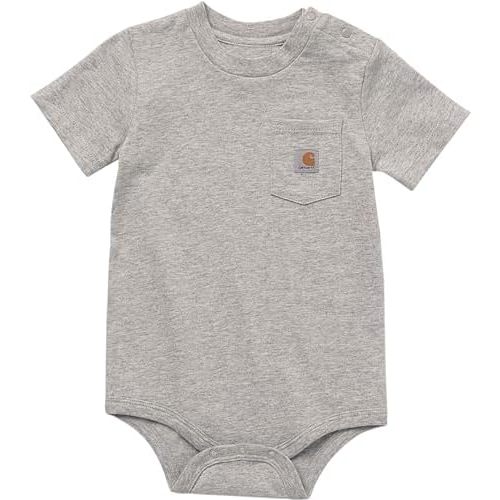 Carhartt Unisex Baby Short-Sleeve Bodysuit Pocket T-Shirt Onesie
