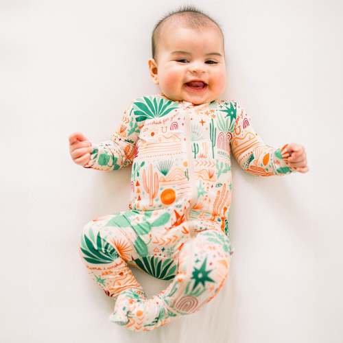 The Second-Skin Footie | Desert Cactus Vibes | Raising Mama