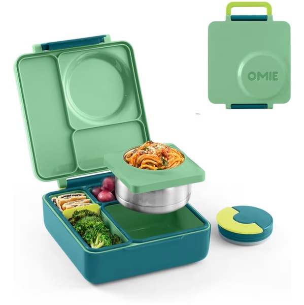 Amazon.com: Omie OmieBox Kids Insulated Leakproof Bento Lunch Box with Food Jar (Meadow)
