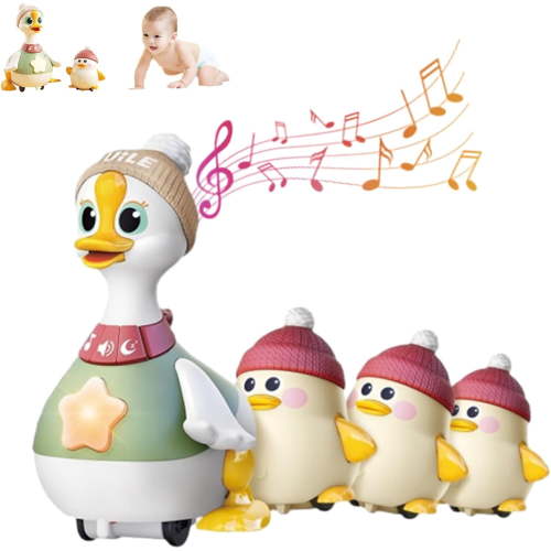 Duck Toy,Baby Crawling Toys,Baby Tummy Time Toys,Duck Toys,Walking Duck with Baby Ducks,Musical Toys for toddlers 1-3,Interactive Baby Toys for Infant Baby, Baby Birthday Gifts Presents