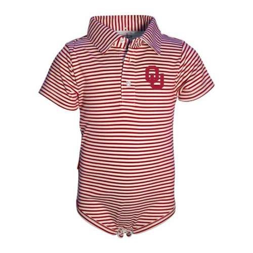 Oklahoma Sooners Cardinal Baby Carson Polo Romper