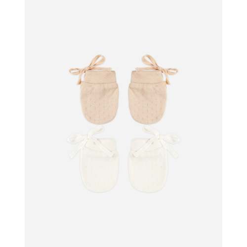 No Scratch Mittens, Set Of 2 || Shell, Ivory