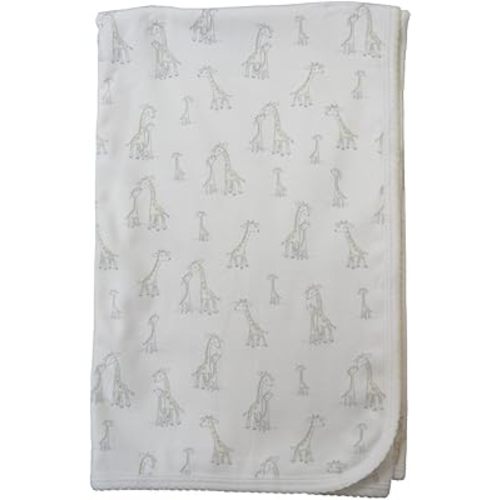Kissy Kissy Unisex-Baby Giraffe Generations Print Blanket - White-One Size