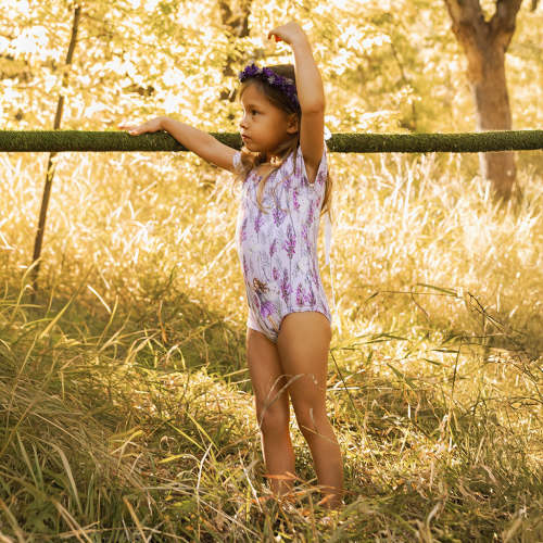 Lavender Fairy Criss-Cross Leotard