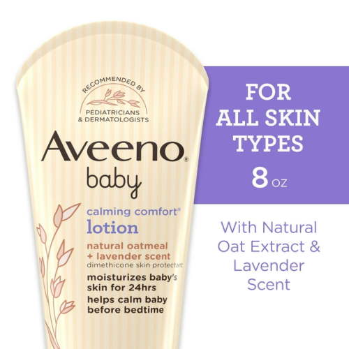 Aveeno Baby Calming Comfort Moisturizing Body Lotion for Baby and Toddler, 8 fl oz