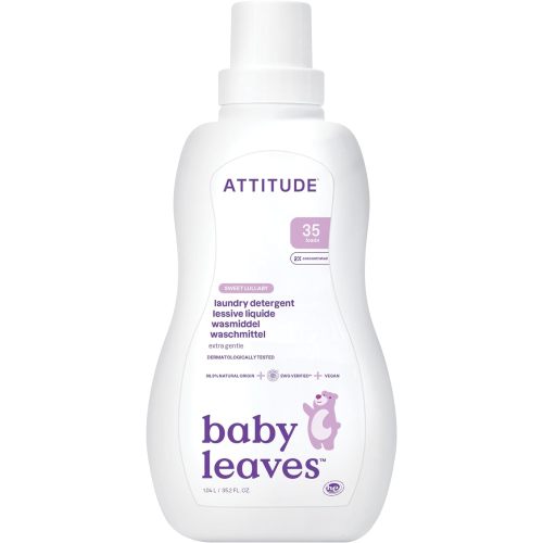 ATTITUDE Baby Laundry Detergent, EWG Verified, Plant and Mineral-Based Formula, HE Compatible, Vegan Household Products, Sweet Lullaby, 35 Loads, 35.5 Fl Oz - 35.5 Fl Oz (Pack of 1)