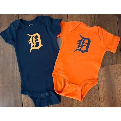 Detroit Tigers Orange or Blue Navy Boy or Girl Baby Neutral