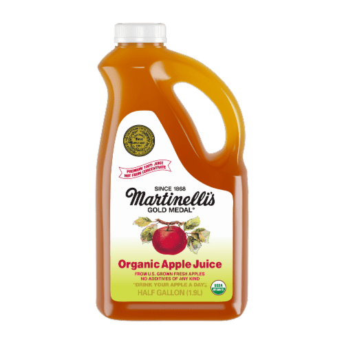 Martinelli's 100% Pure Organic Apple Juice, 1/2 gal