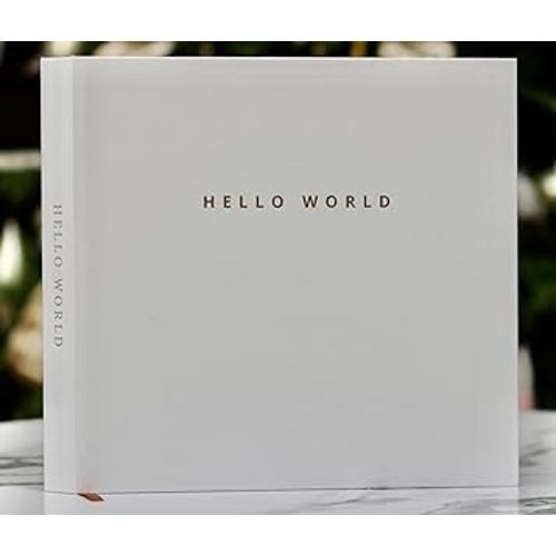 Minimalist Keepsake Memory Book Photo Album for Baby Boy or Girl First 5 Years – A Milestone Book to Record Every Event from Birth to Age 5 (Off White)