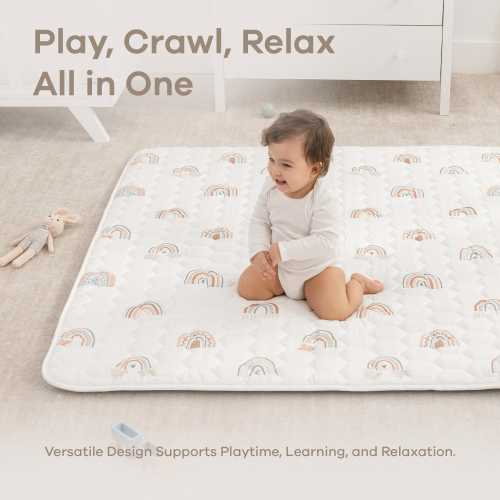 Premium Play Mat - Soft and Comfortable Kids & Toddler Play Mat with Non-Slip Bottom by Comfy Cubs