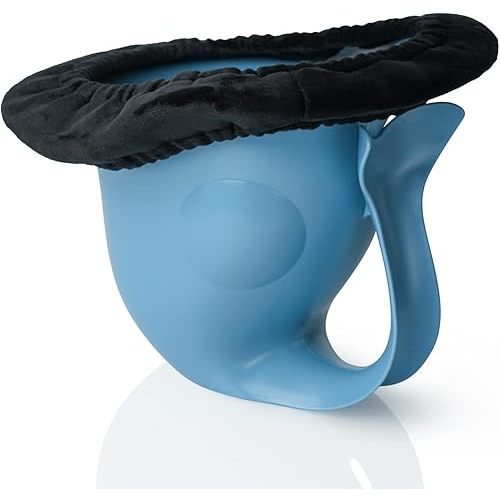 Potty for Newborn Baby Potty Training; for Diaper Free Baby Elimination Communication Indoor & Outdoor; Attractive Fish Shape (Blue)