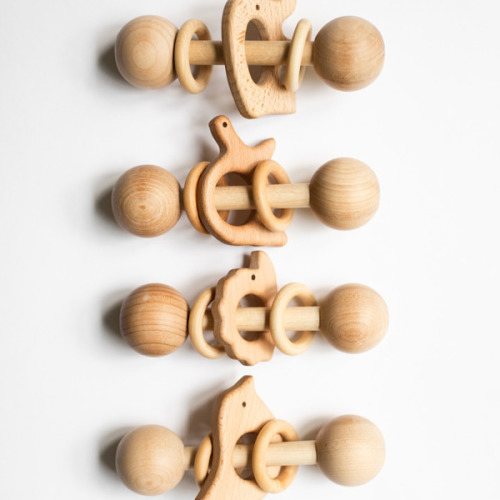 Wooden Rattle with Animal