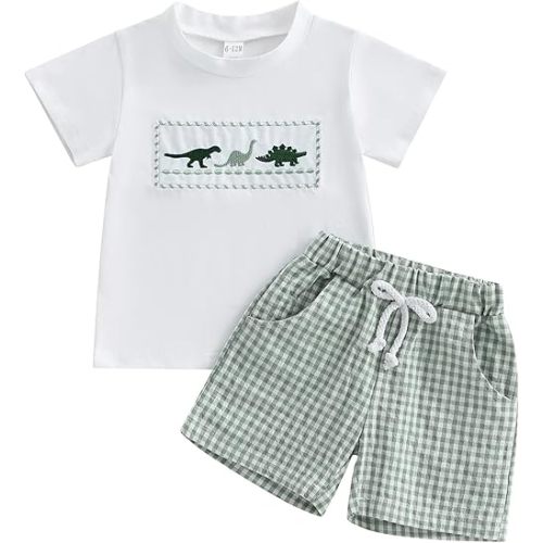 BemeyourBBs Toddler Baby Boy Summer Clothes Funny Letter T Shirt Elastic Waist Pockets Shorts Set 2 Piece Outfit