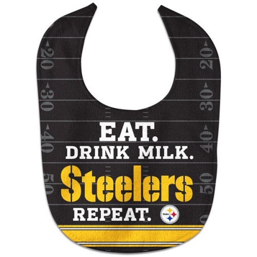 Newborn & Infant Pittsburgh Steelers WinCraft Eat. Drink. Repeat. All-Pro Bib