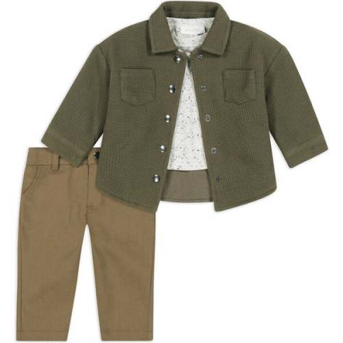 Jacket, Top & Pant Set, Green