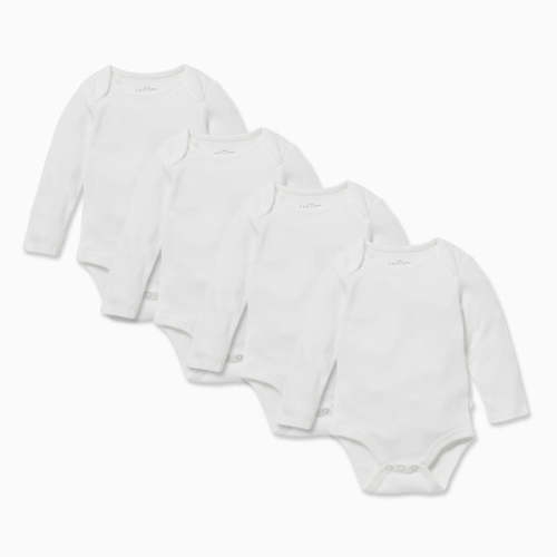 Long Sleeve Bodysuit - 4 Pack - 0-3M