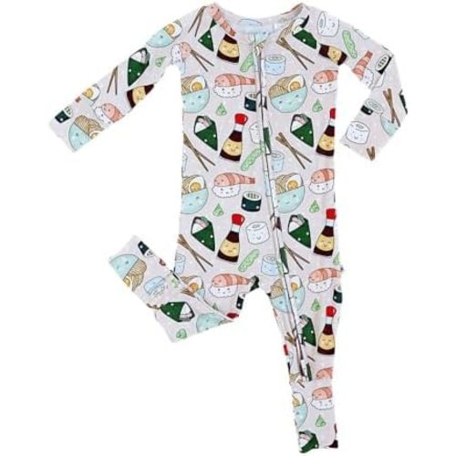 Bums & Roses Bamboo Convertible Baby Romper | Soft Spandex and Viscose from Bamboo | Two-way Zipper for Easy Change