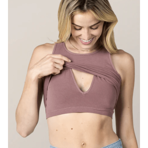 Sublime® Bamboo Maternity & Nursing Longline Bra | Twilight