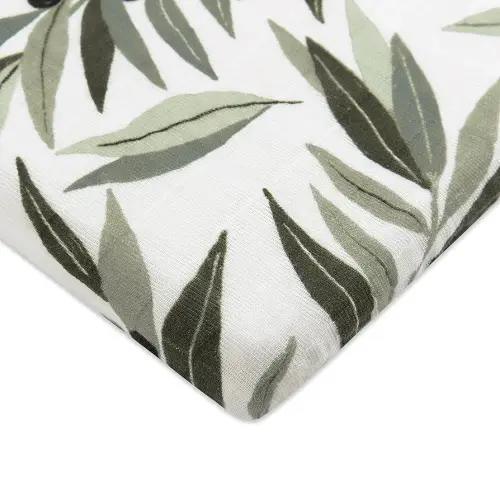 Babyletto Muslin Baby Bassinet Sheets for Girls & Boys - GOTS Certified Breathable Organic Cotton Cover, 360° Fitted, Soft & Gentle Rectangle Bedside Bassinet Sheets - Olive Branches