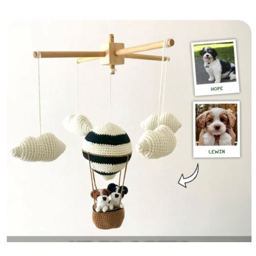 Pet Balloon | Custom Crochet Pet Nursery Baby Mobile – My Dollfy