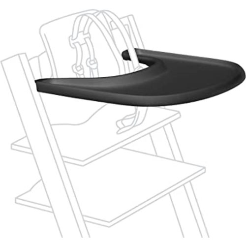 Stokke Tray, Black - Designed Exclusively for Tripp Trapp Chair + Tripp Trapp Baby Set - Convenient to Use and Clean - Made with BPA-Free Plastic - Suitable for Toddlers 6-36 Months