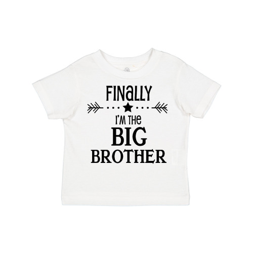 Inktastic Finally I'm the Big Brother Boys Toddler T-Shirt