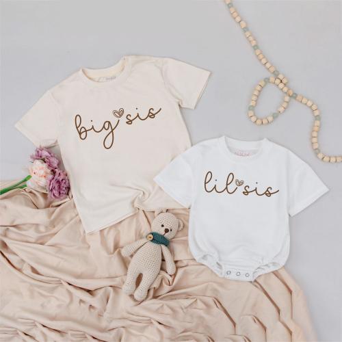 Big and Little Sis Matching Shirts, Cute Big Sister Toddler Shirt, Personalized Sibling Shirts, Baby Announcement, Baby Boys Girls Clothes