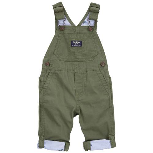 Baby Solid Canvas Overalls - Green - OshKosh | Carter's
