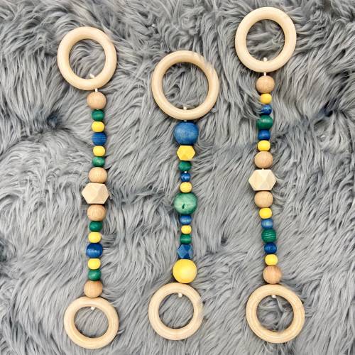Toy Hanger for Baby Play Gym/Montessori Toy Hanger/Wooden Toy Attachments
